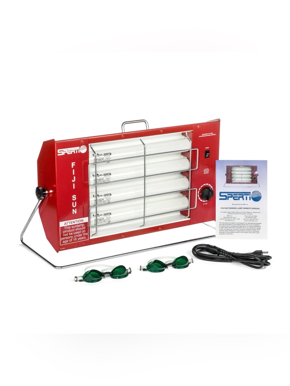 Sperti Fiji Sun Red Sunlamp with Green Protective Goggles